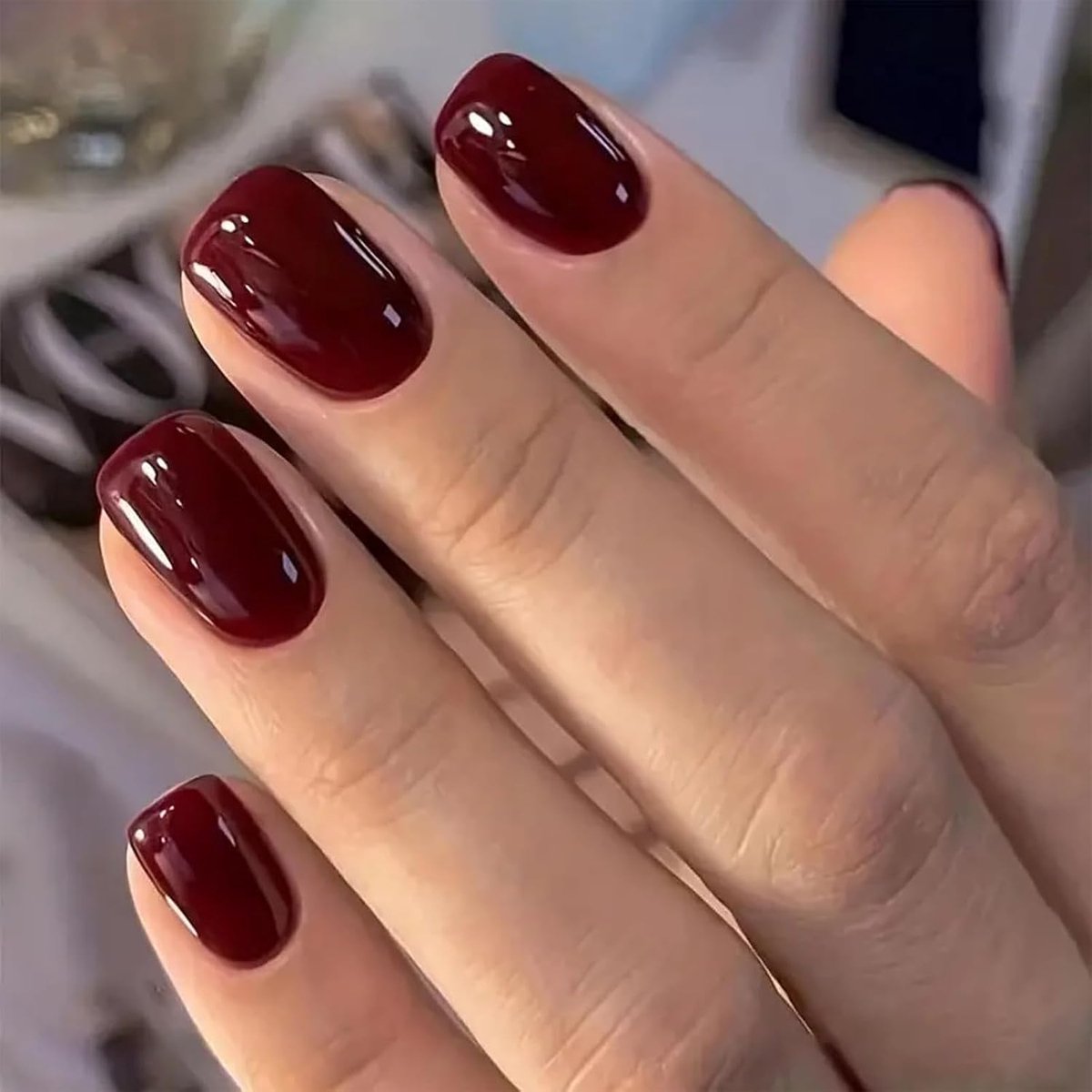 24 stuks kort kunstnagels om op plakken