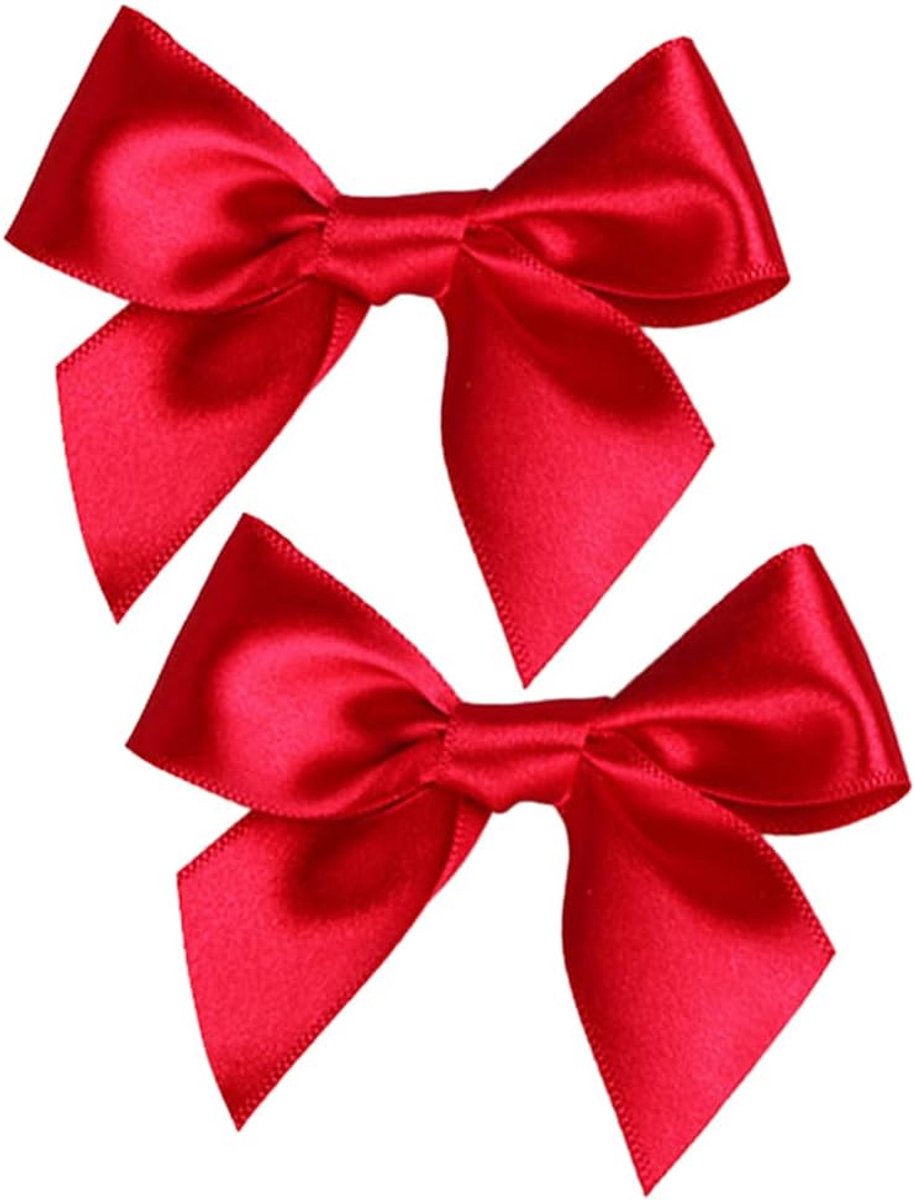 Strikken, kant-en-klare strikken, cadeaustrikken, satijnen linten voor doe-het-zelf bruiloft, Valentijnsdag, babyshower, Kerstmis, decoratie, kaarten maken