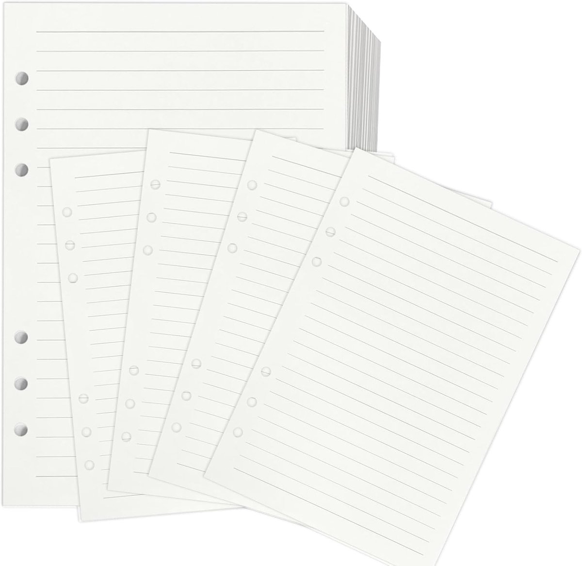 Navulpapier, gelinieerd papier, 3 stuks