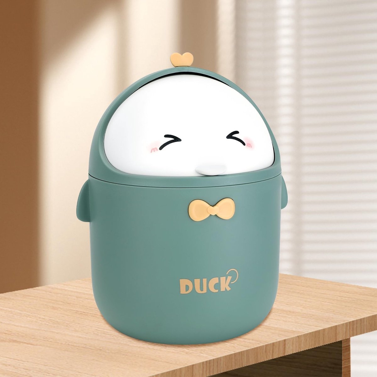 Omgoods - Mini Afvalbak met Deksel voor Bureau en Thuis