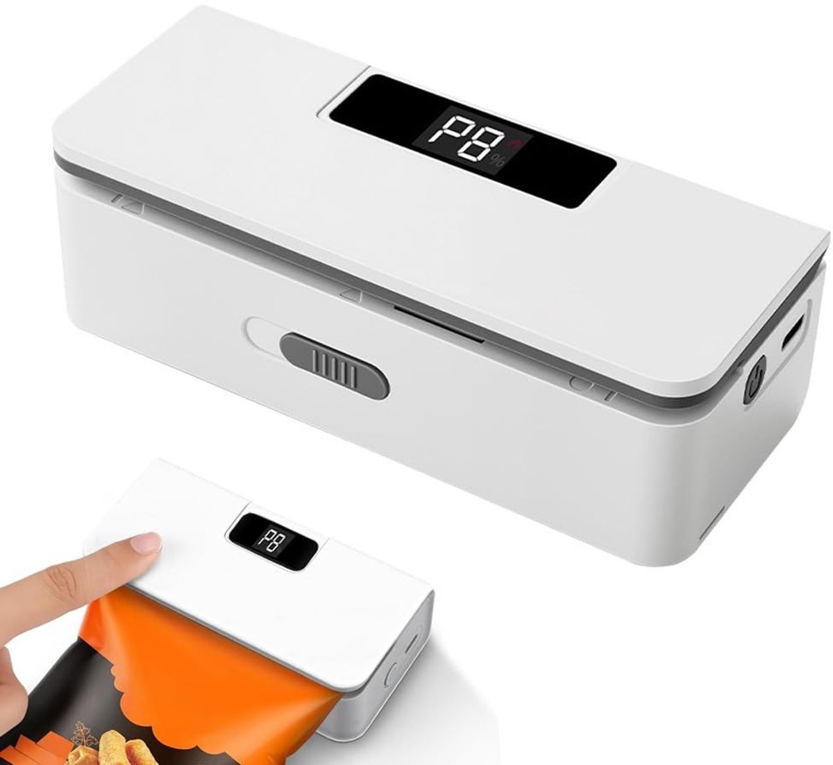 Omgoods - Mini Sealer met Magneet en Verborgen Snijder voor Eenvoudig Verpakken