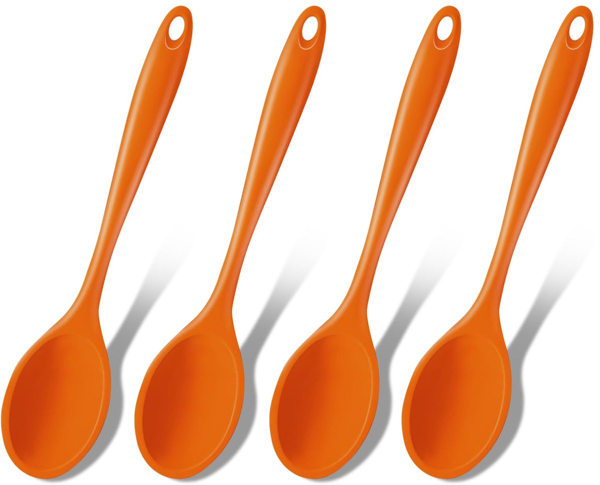 Kooklepel set - 4 stuks hittebestendige lepel van 20,5 cm