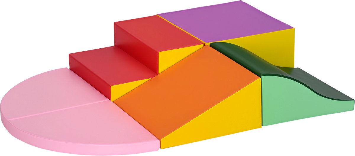 Sogiol® 6 - delige Zachte Speelset voor Kinderen - Klimmen en Klauteren - gemaakt van PU en EPE - in verschillende kleuren