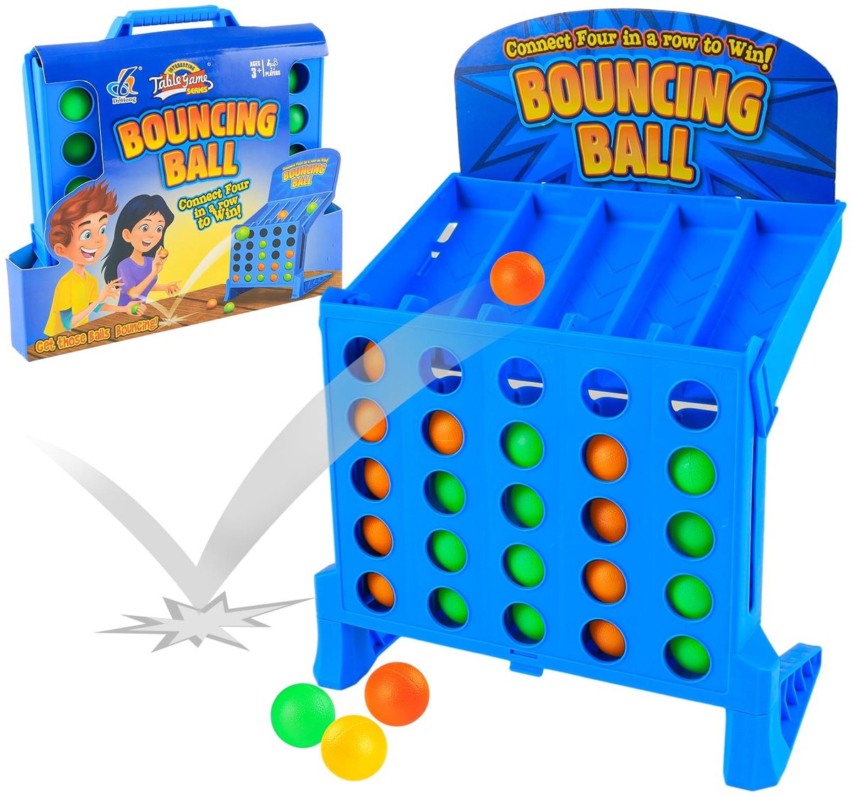 Tafelspel met Stuiterbollen, Actieballen en Schietschoten voor Kinderen en Volwassenen, Perfect voor Gezellige Spelavonden