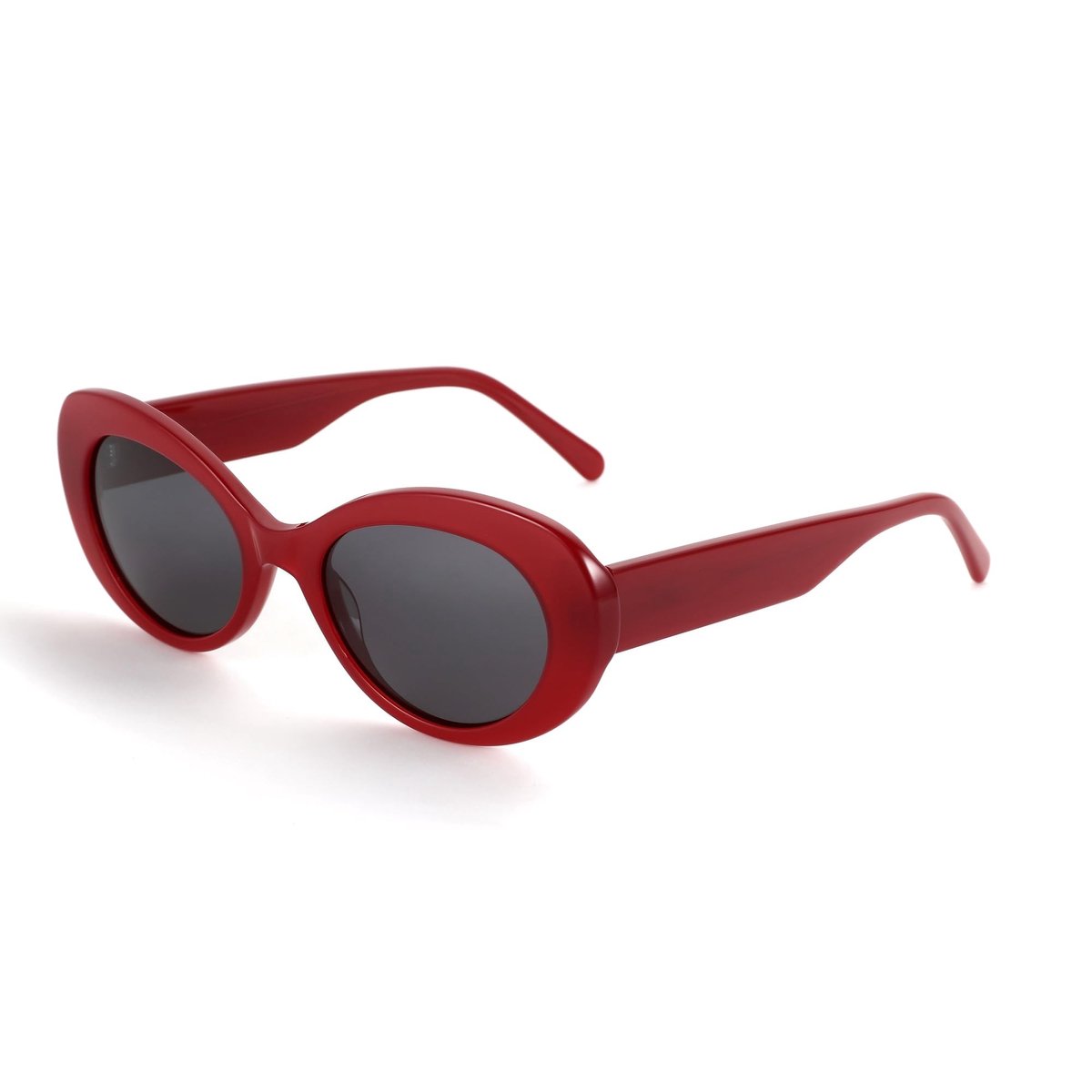 SolidKeus - Retro Oval Zonnebril voor Vrouwen met UV400 Bescherming