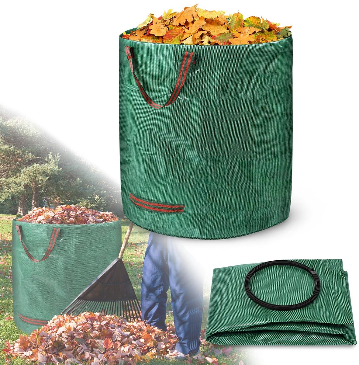 SolidKeus - Tuinafvalzakken Set van 2, 272 Liter