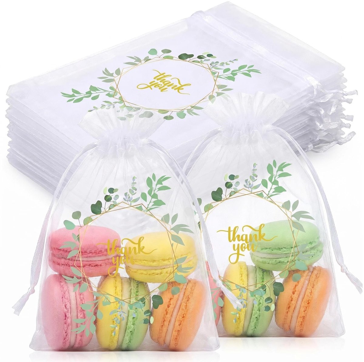 SolidKeus - 30 Stuks Organza Snoepzakjes voor Bruiloften en Feestjes