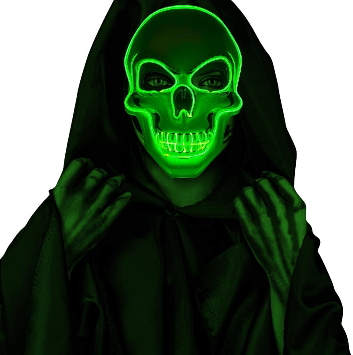 SolidKeus - LED Halloween Masker voor Cosplay