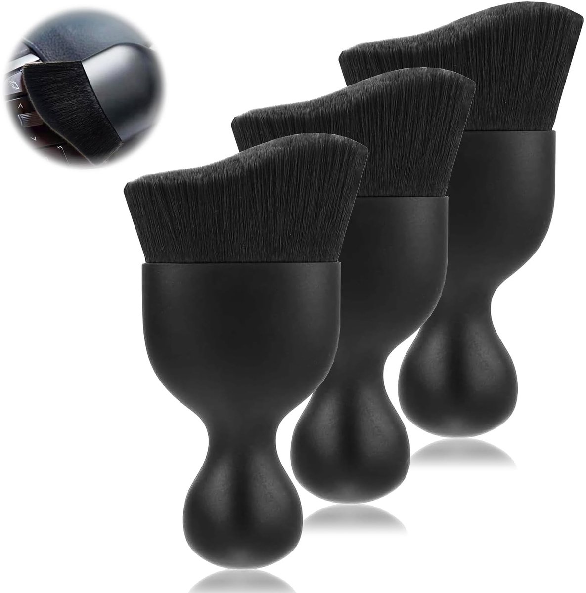 SolidKeus - 3 Stuks Premium Auto Detailborstel Set