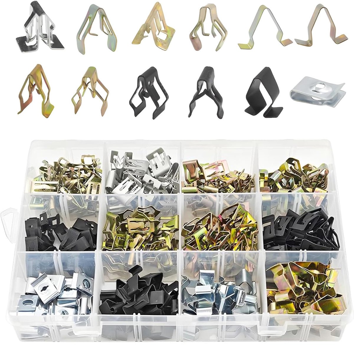 SolidKeus - 240 Stuks Auto Clips voor Dashboard en Interieur