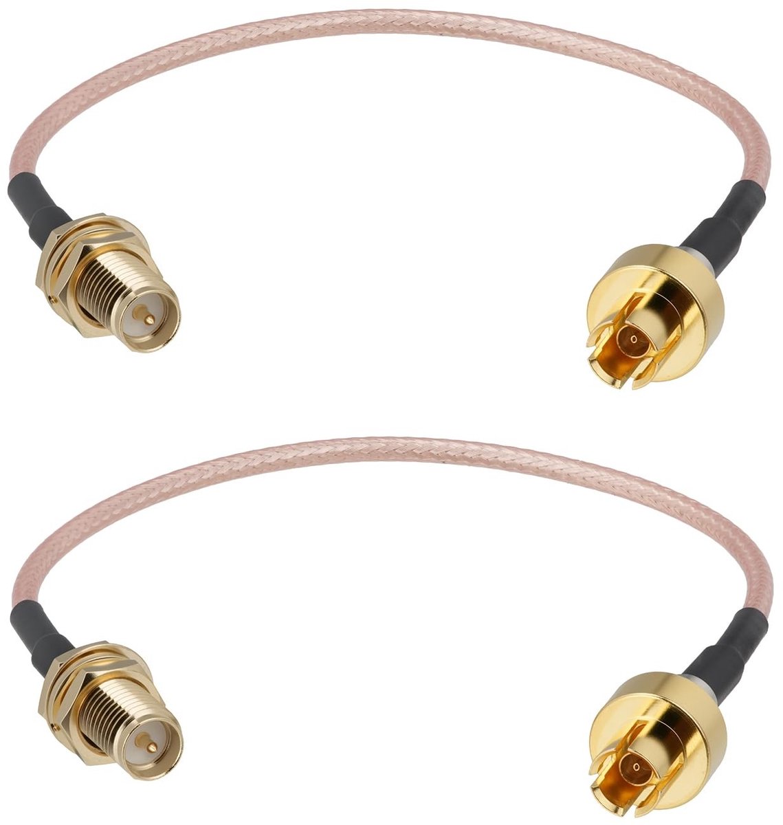 SolidKeus - RP-SMA naar ASUS WiFi 7 Interfacekabel 15 cm, 2 Stuks