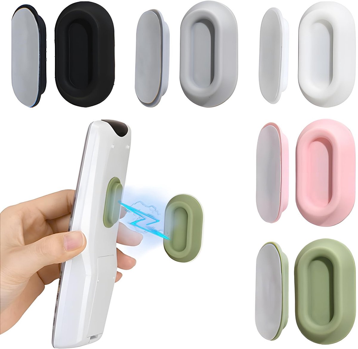 SolidKeus - Set van 5 Magnetische Afstandsbedieninghouders voor Muur