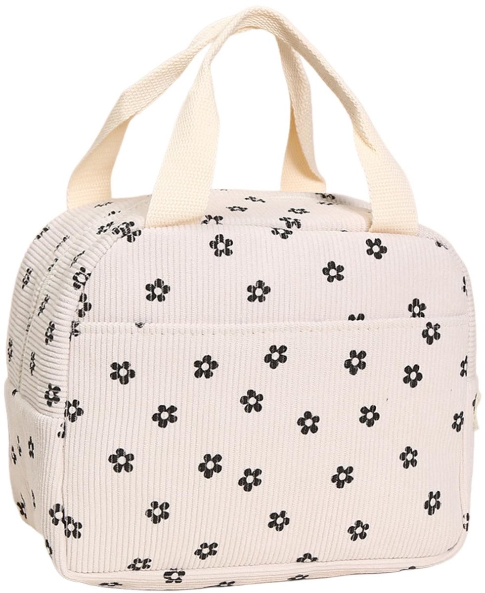 SolidKeus - Koeltas voor Meisjes met Bloemenmotief in Off-White