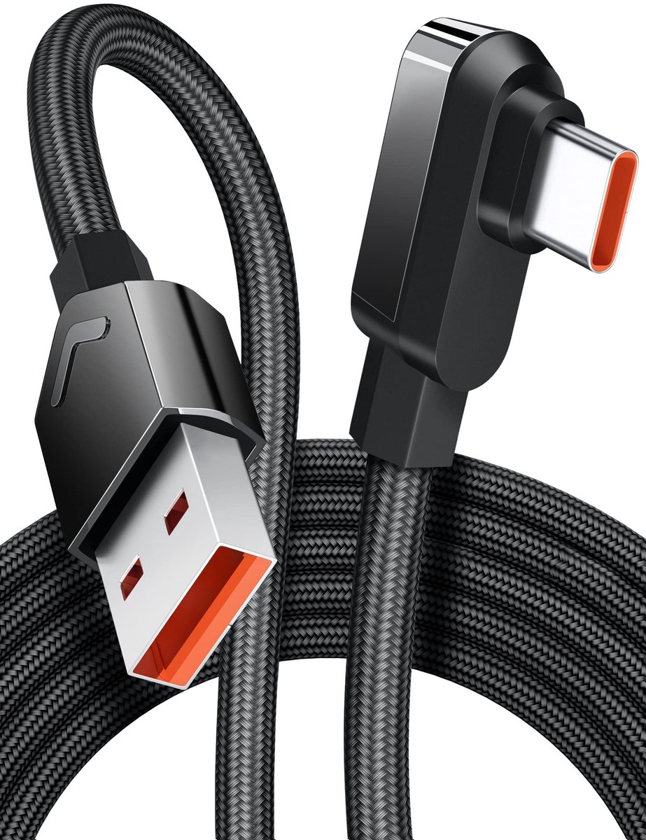 SolidKeus - 1.8m USB-C Oplaadkabel met TurboCharge Voor Snelladen