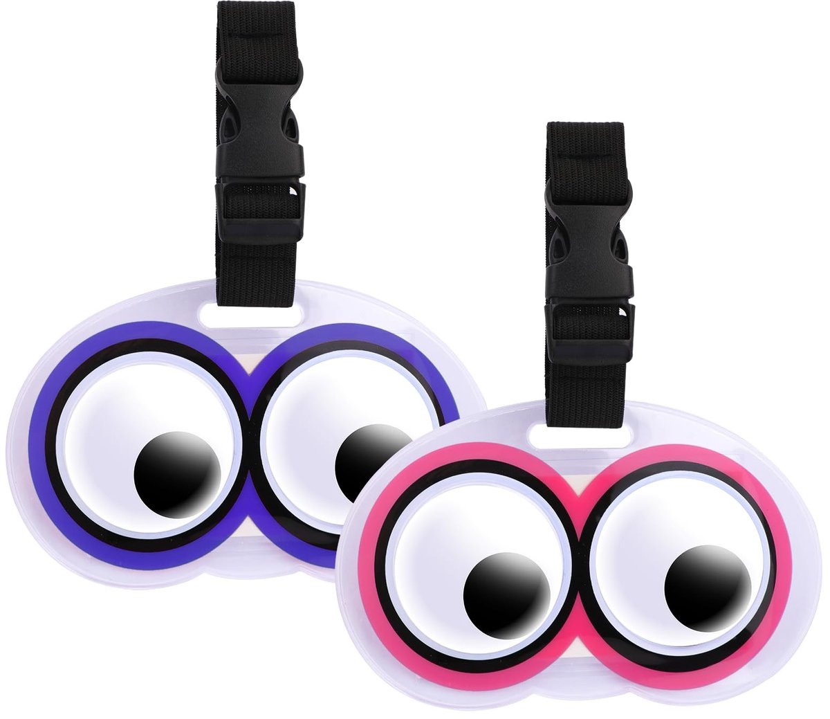 SolidKeus - Set van 2 Koffers met Schattige Ogen Labels