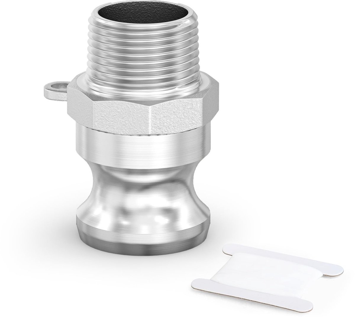 SolidKeus - 1/2" Zware Snelkoppeling van Roestvrij Staal voor Water en Lucht