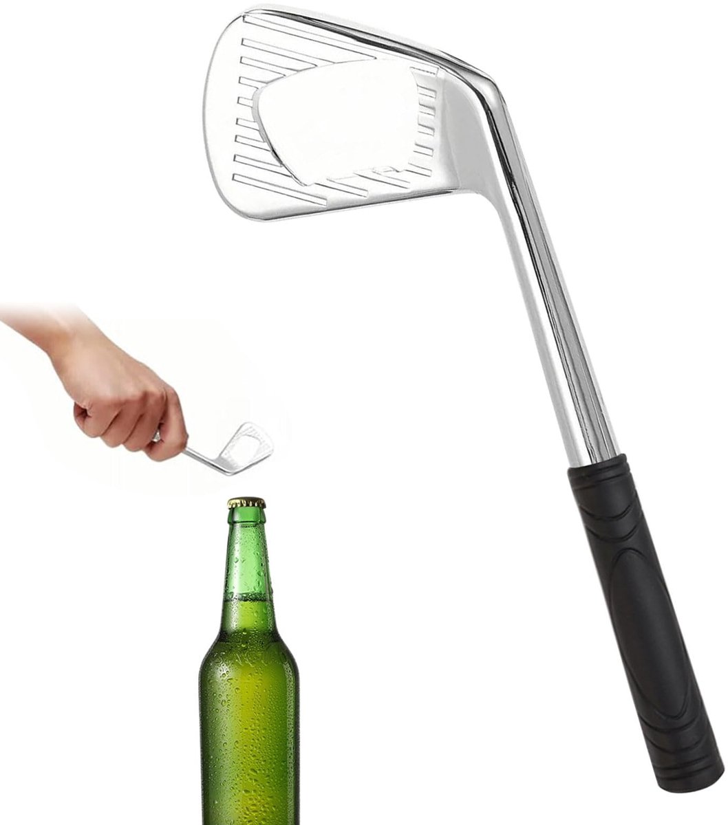 SolidKeus - Creatieve Golf Flesopener voor Sportliefhebbers