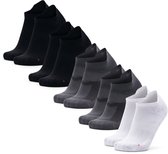 DANISH ENDURANCE Lage Hardloopsokken - Ademend & Blarenvrije Sportsokken - Unisex - 5 Paar - 43-47