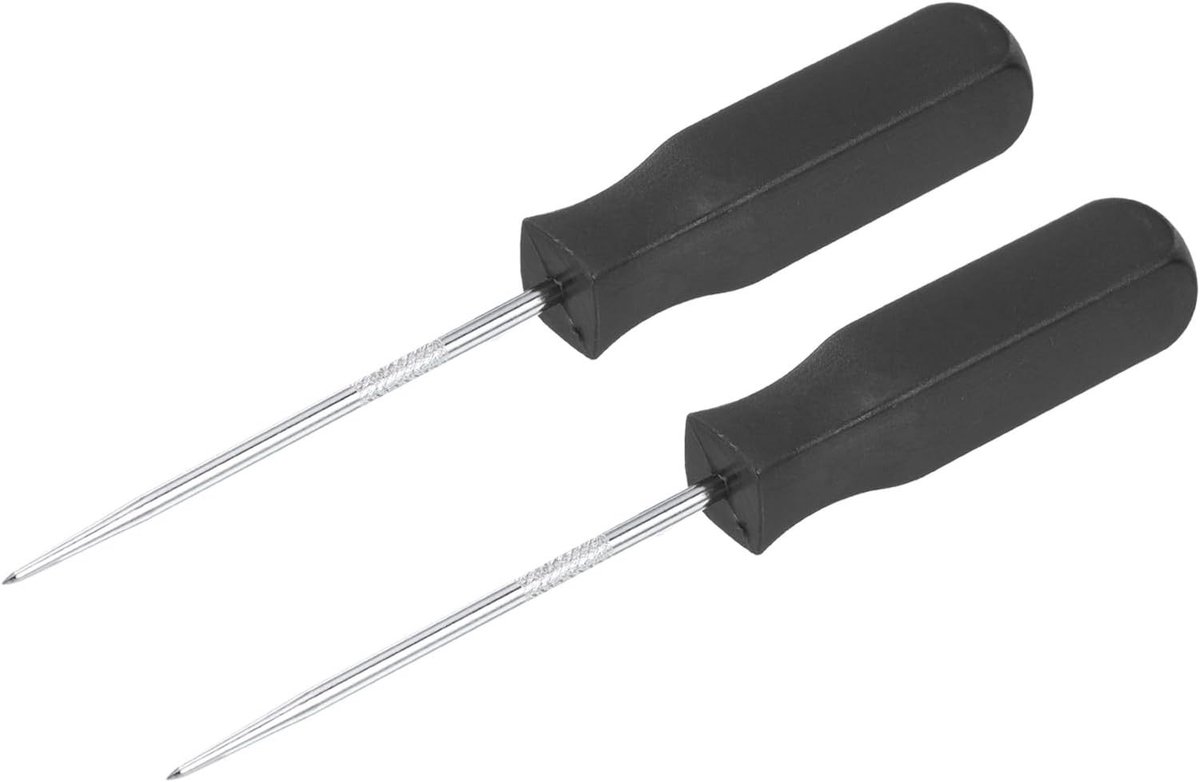 METERXITY 2 stuks O-ring rechte plectrum - oliekeerring pakking precisie schroevendraaier trekker verwijderaar, stevig duurzaam, van toepassing op motorblok cilinderkop (142 mm, zwart)