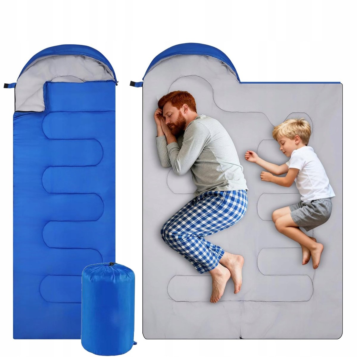 2-in-1 Slaapzak & Deken met Capuchon - Warm & Compact