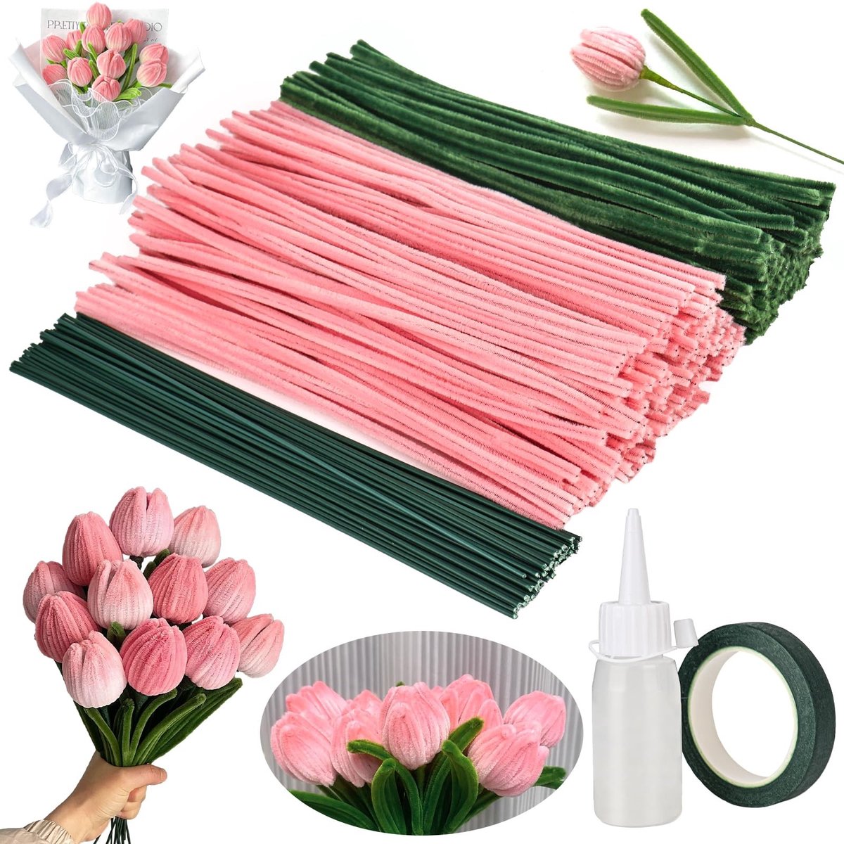 SolidKeus - Set van 350 Chenille Pijpenreinigers voor Creatieve Klussen