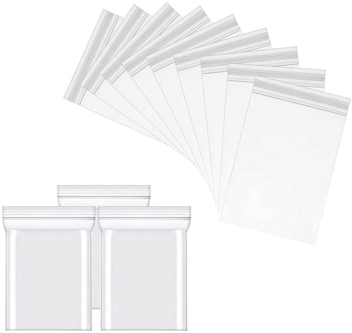 SolidKeus - Set van 500 Herbruikbare Zipper Bags 4 x 6 cm