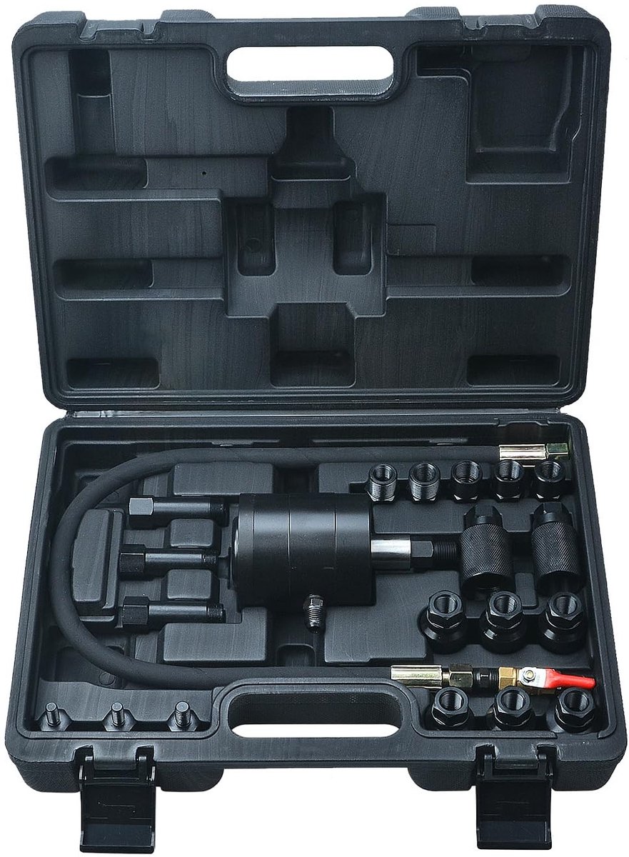 SolidKeus - 21-delige Pneumatische Injectortrekker Set met Adapters