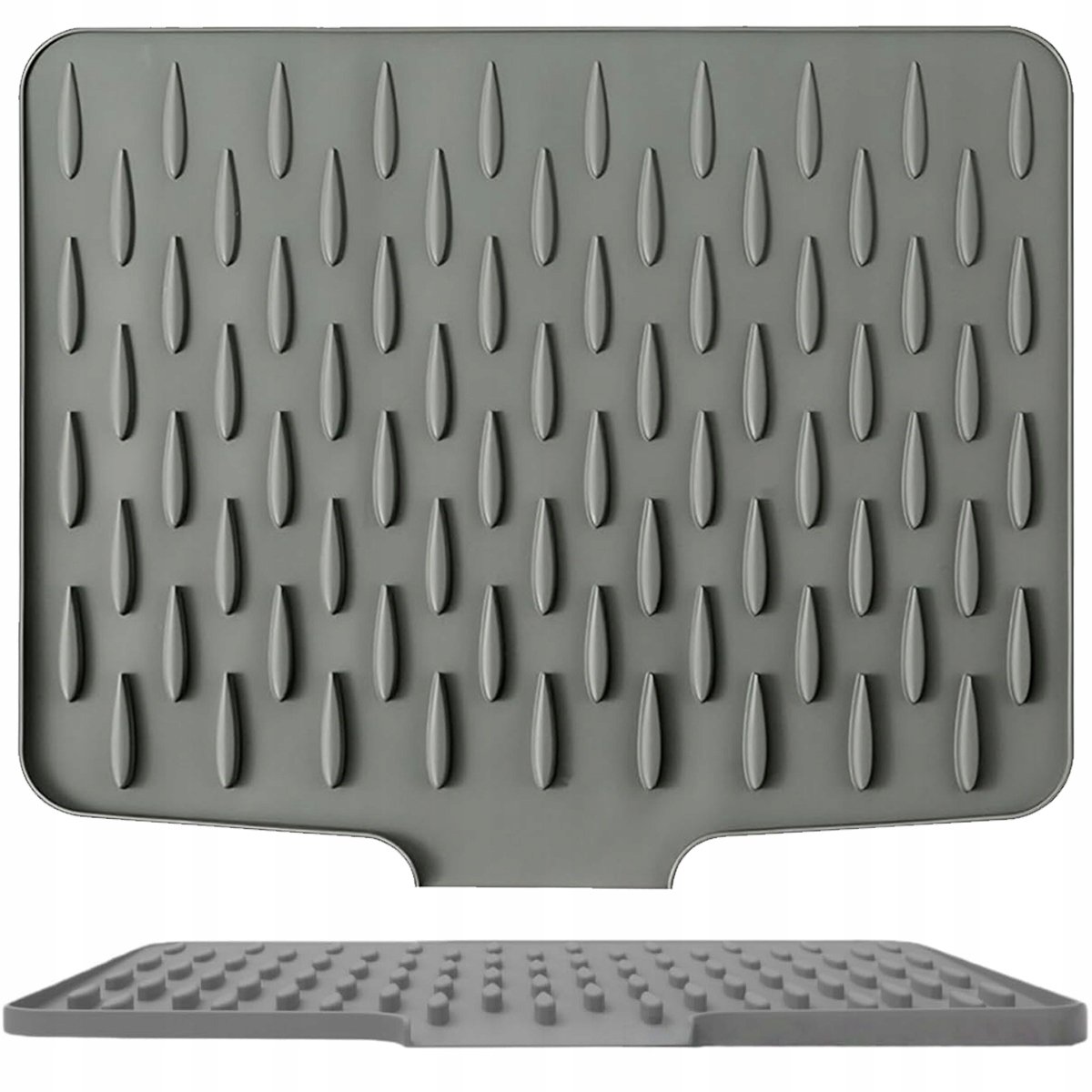 Siliconen Afdruipmat Zwart - Keuken Organizer - 40x32.5cm