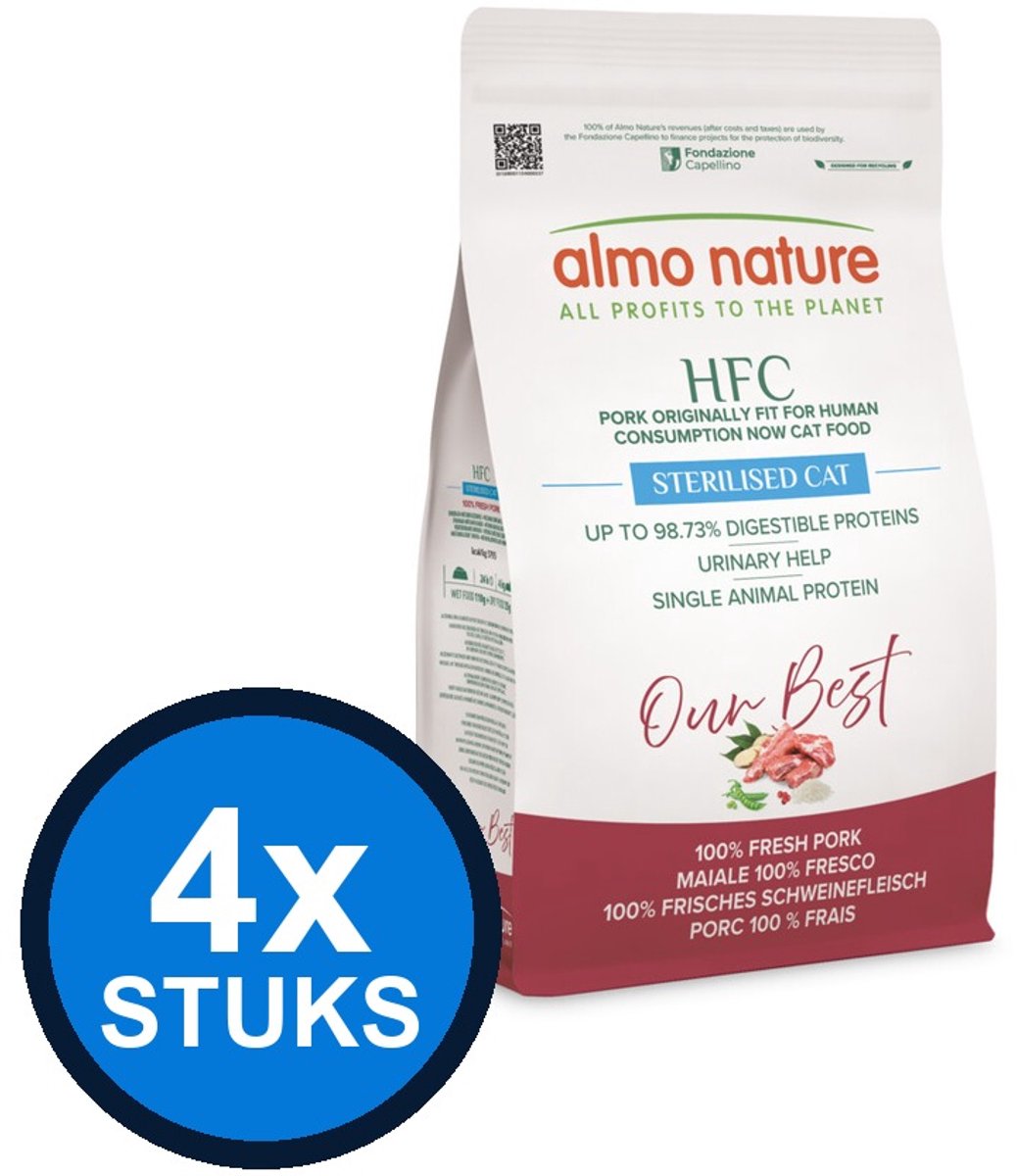Almo Nature Almo Nature HFC our best cat adult sterilised varken 1;2kg