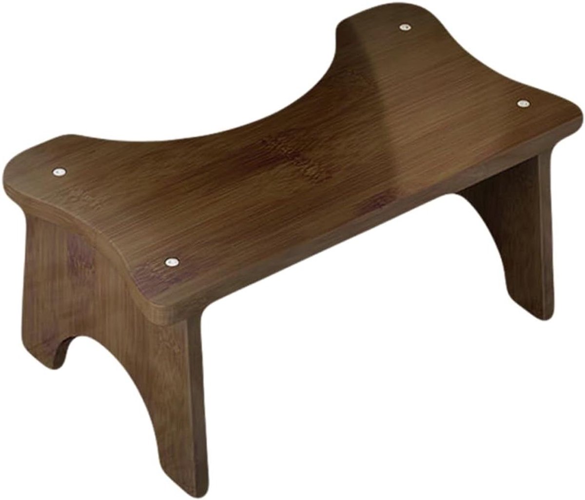 Toiletkrukje - Voetensteuntje Opstapje - Badkamer Gebruik - Massief Hout - 39x20cm - Geelbruin
