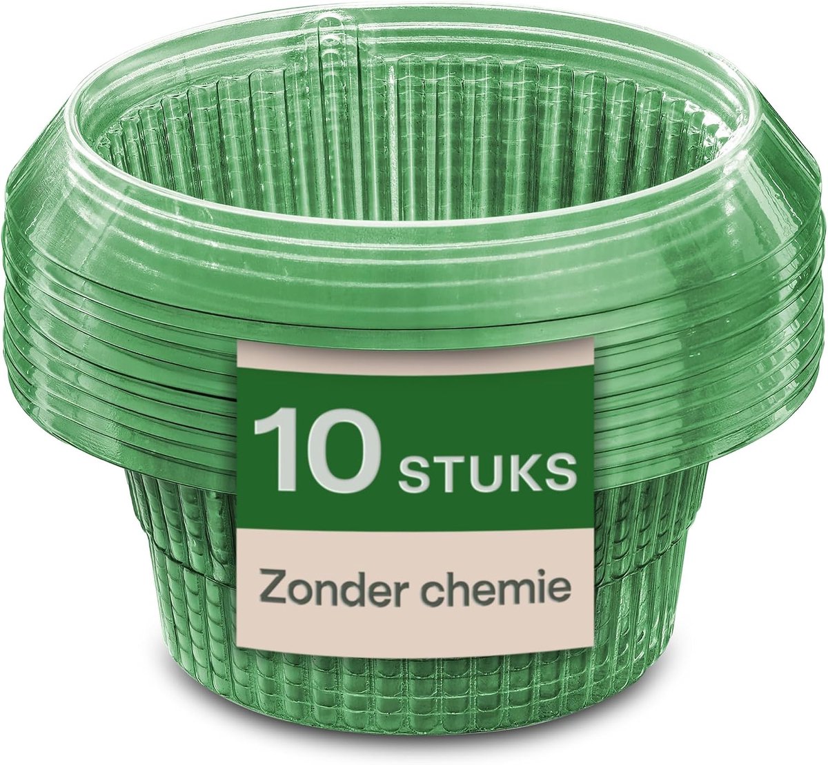 Slakkenkraag - 10 stuks slakkenbescherming - Duurzaam - Stapelbaar - Weerbestendig - voor sla, groenten en bloemen | Herbruikbaar en stabiel, met kap en slakkenblokkering, slakkenbeschermingsring tegen slakken in het perk