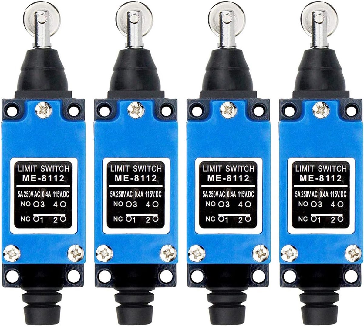 4 stks ME8112 Rolplunjer Momentary Eindschakelaar 1NC 1NO 0~250 V/5A