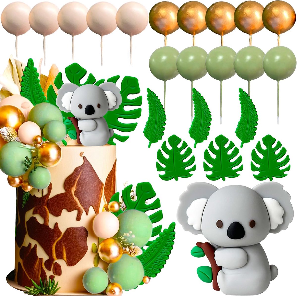 Taartdecoratie taartdecoratie jungle thema taartdecoratie jungle decoratie