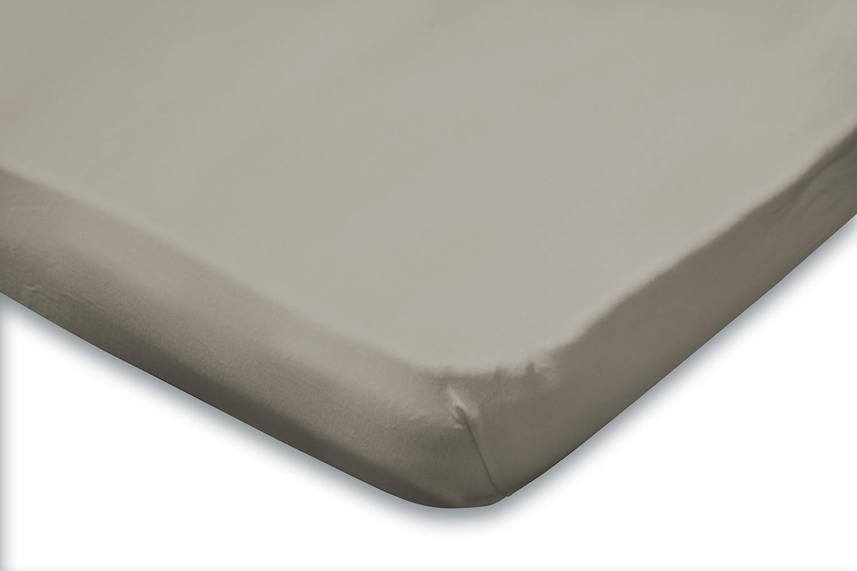 Hoeslaken Jersey Katoen Stretch - mushroom 90x210/220-100x200cm