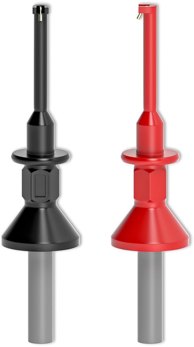 IC Testhaken Clips met 4mm aansluiting, 2 stuks voor 4mm stekkers Elektrische Tests