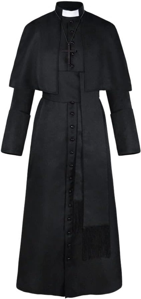Tuniek kostuum voor heren, Halloween, middeleeuws, monnik, priester, renaissance,