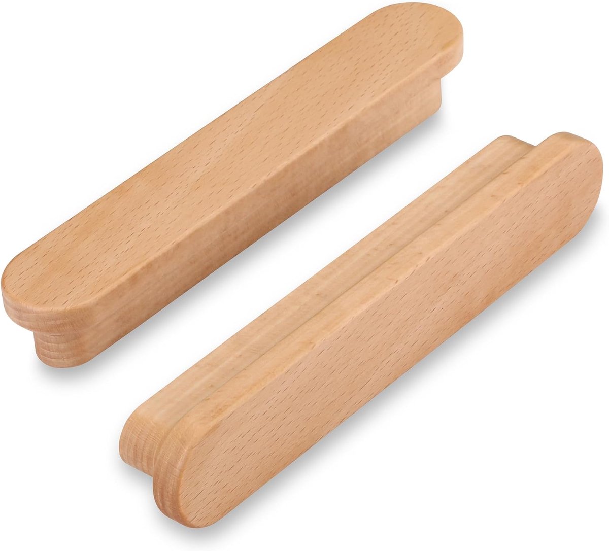 6 Stuks houten meubelhandvat, houten kasthandvat, gatafstand van 160mm, lade handvat, gebruikt voor keukenmeubilair en meubellades en handvatten