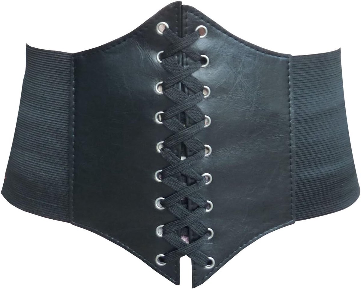 Vrouwen Meisjes Elastische Brede Band Elastische Gebonden Waspie Corset Taille Riem