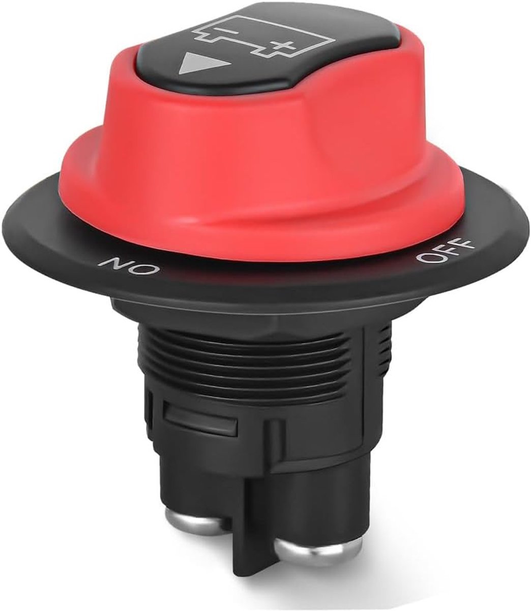 Batterijscheidingsschakelaar 50A Master Disconnect Isolator 12V-48V Aan Uit Stroomscheidingsschakelaar Waterdicht Zwaar uitgevoerd voor Marine Boot Auto RV ATV UTV Jacht