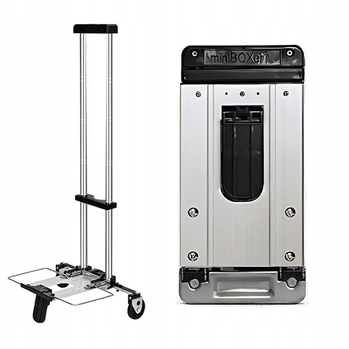 Compacte opvouwbare boodschappentrolley - Lichtgewicht & Draagbaar