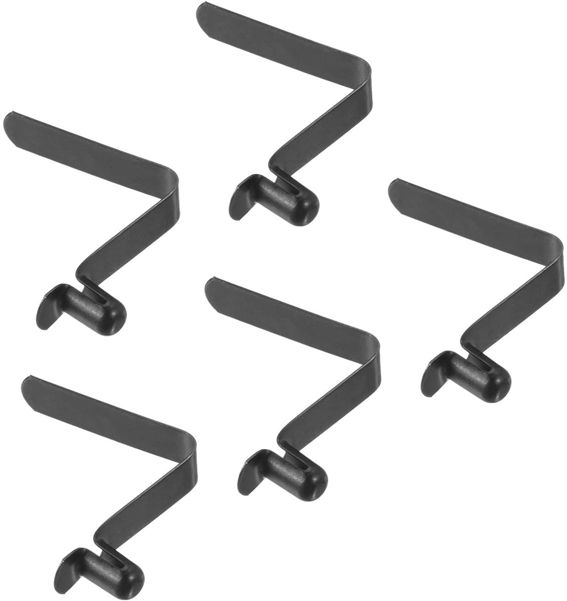 8 x 5 mm Kajak Blade Drukknoppen, 5 Pak Tende Pool Drukknop Spring Clips voor Staal Holle Knop Vergrendeling en Tentaccessoires, Zwart
