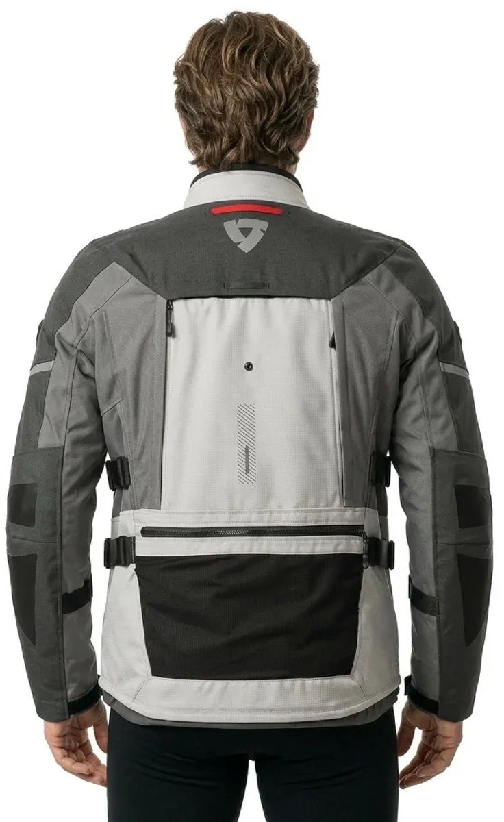 REV’IT! Sand 5 H2O Zilver Antraciet Motorjas - Maat XXXL - Jas – foto 2