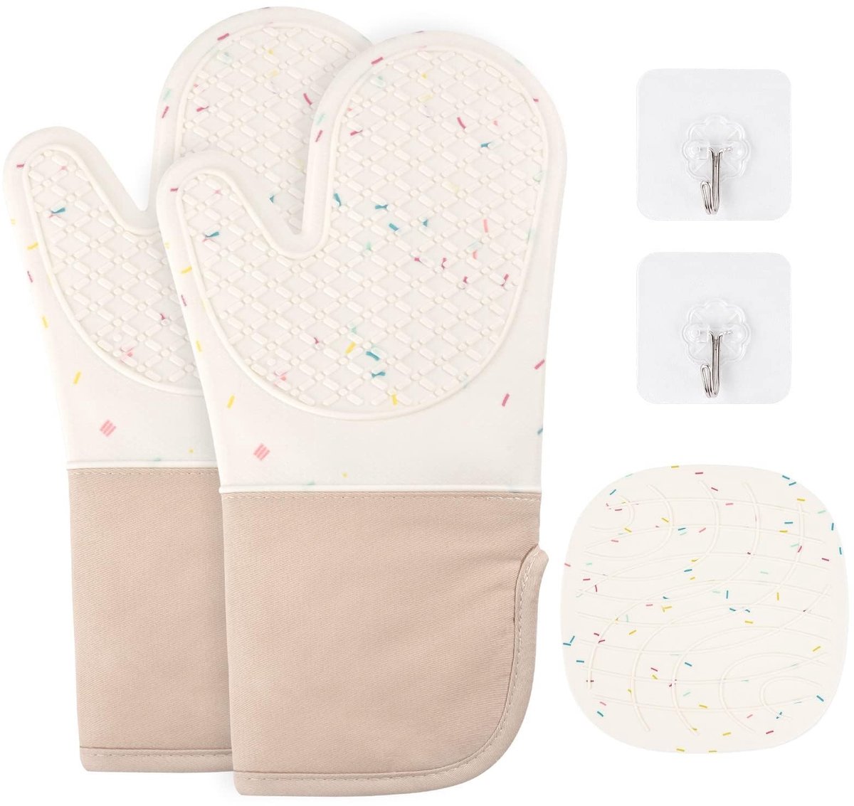 SolidKeus - Silicone en Katoenen Ovenwant met Antislip Grip