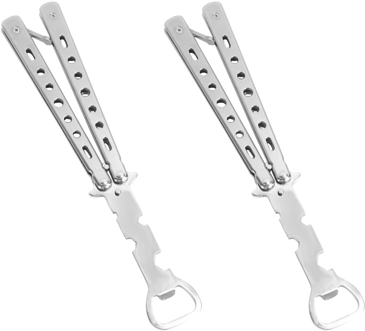 SolidKeus - 2 Stuks Vlinder Flesopener voor Bar en Feest