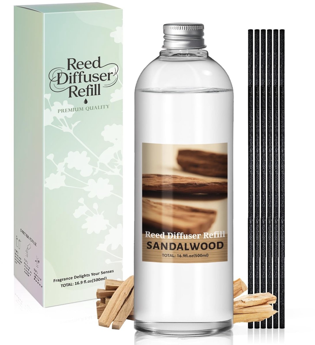 SolidKeus - Air Freshener Navulling 500ml met Sandelhout Geur