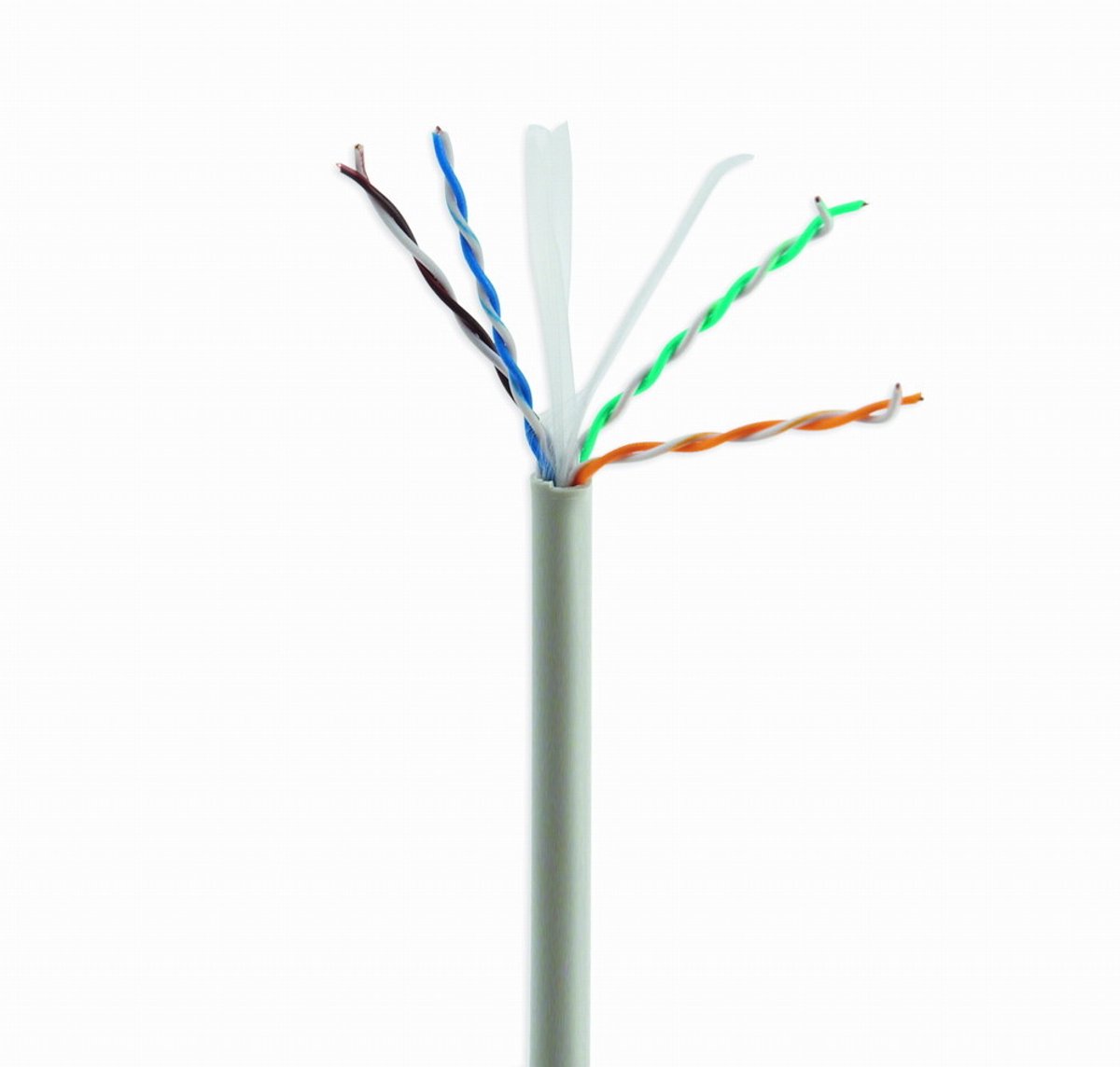 Gembird UTP Cat6 - Netwerkkabel op Rol - 305m - CCA - Stugge Kern - Grijs