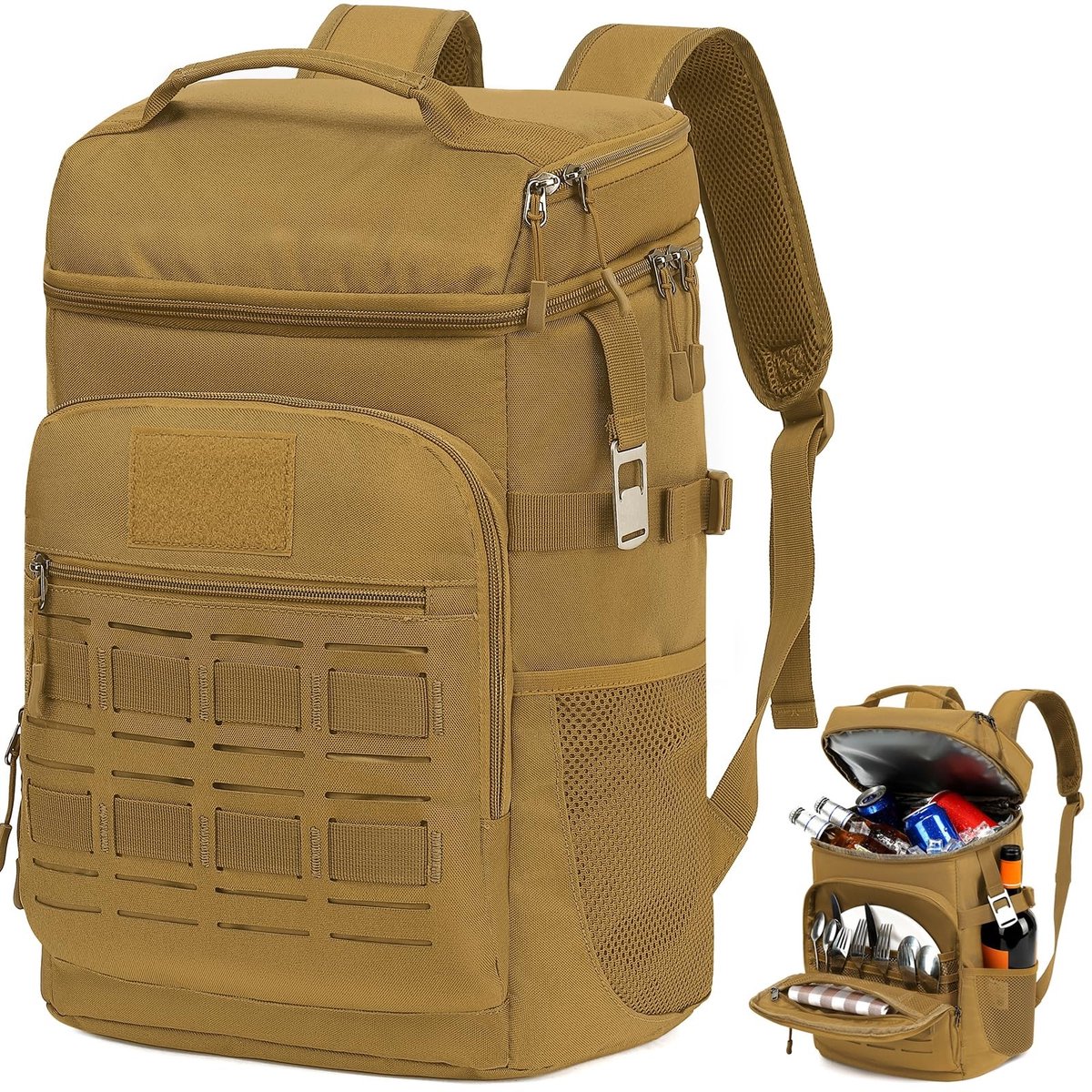 SolidKeus - Tactische Koelrugzak 25 L voor Picknick en Camping