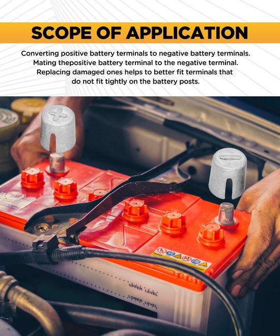SolidKeus - 2 Paar Accuterminals voor Auto — afbeelding 3