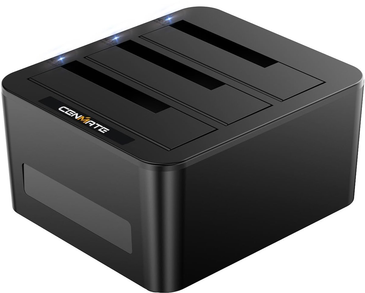 SolidKeus - 3 Bay Hard Drive Docking Station voor 2.5/3.5 inch SATA SSD/HDD