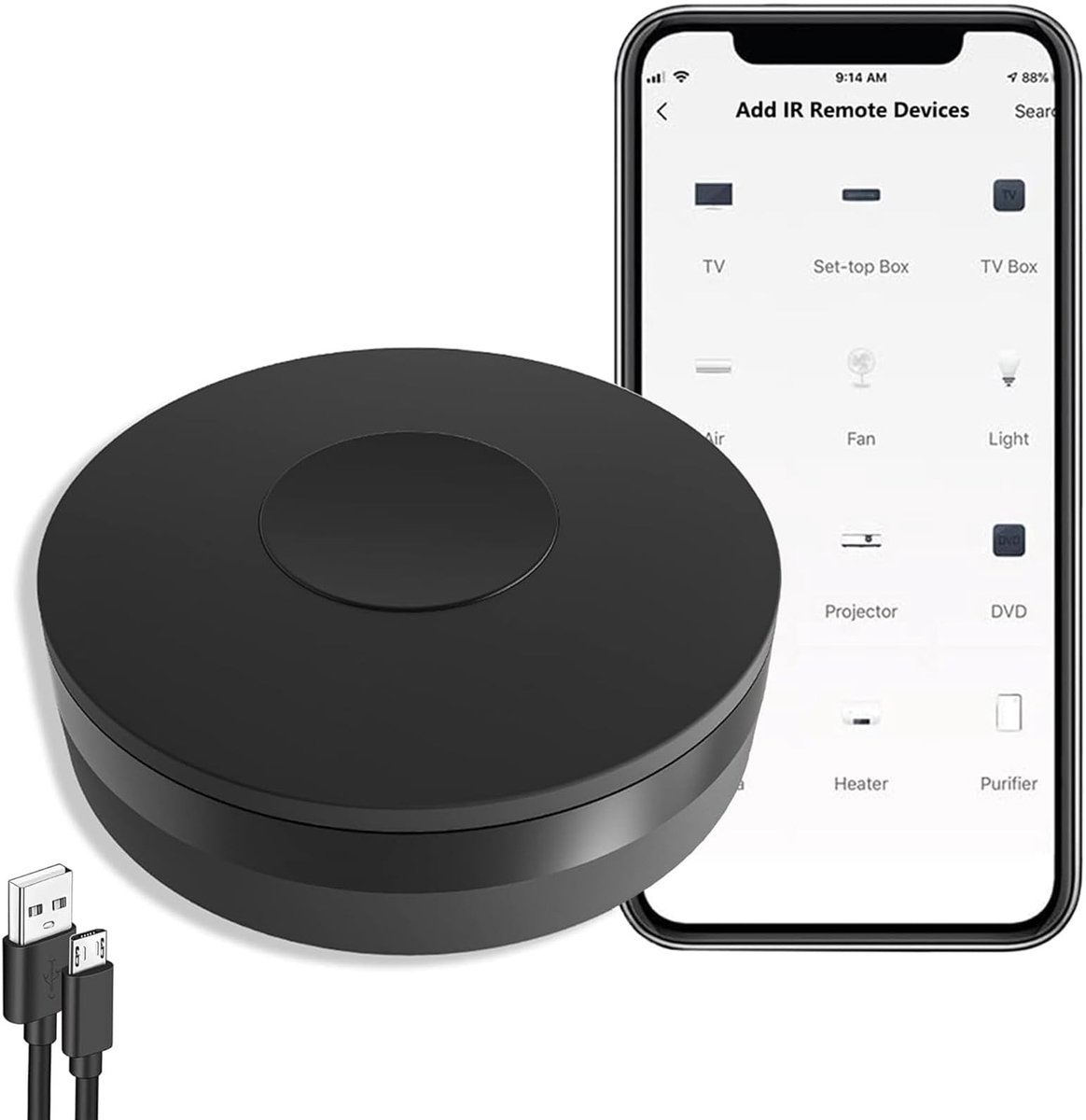 SolidKeus - Slimme Universele IR Afstandsbediening voor Smart Home